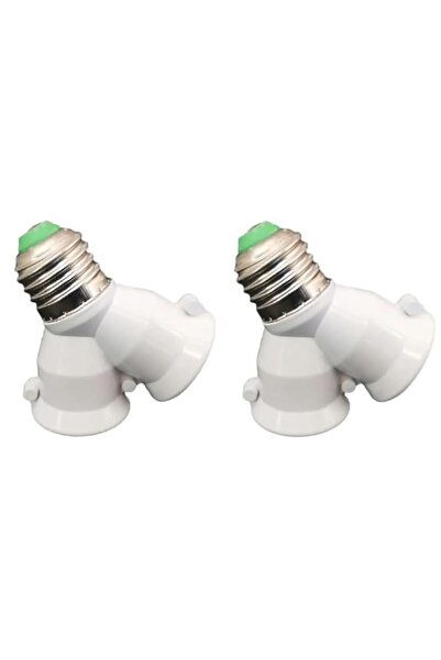 Generic SOLDOUT 2 PCS E27 TO E27 Lamp Dual Splitter Holder Converter 110V 220...