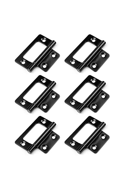 Generic 6Pcs Flush Door Hinges, 2 Inch Iron Cupboard Hinges for Window Cabine...