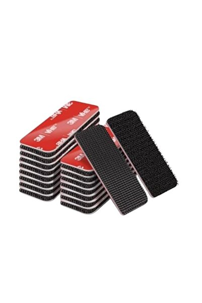 Generic Heavy Duty Hook & Loop Strips, 6 x 2 cm, 20 Sets, Waterproof, Heat Re...