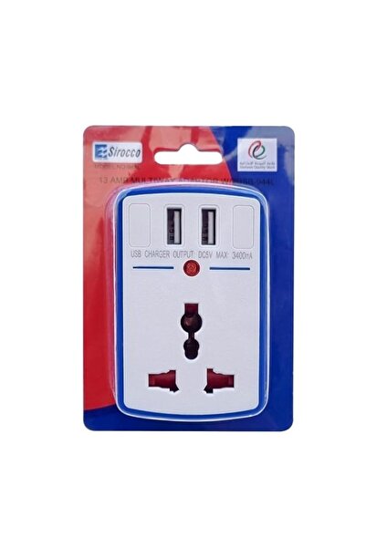 Generic Sirocco 944L 2 USB 13 A Universal Travel Adaptor