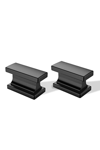 Generic 2-Pack Matte Black Cabinet Knobs, Extra Large Square Drawer Pulls, Mo...