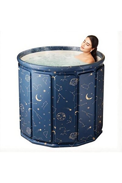 Generic HANNEA® Folding Bathtub, 27x25 in Bathroom Multifaceted Bath Tub Adul...