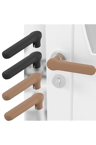 Generic BIGTHREE Silicone Door Handle Covers, 4Pcs Door Knob Covers Anti, Sta...