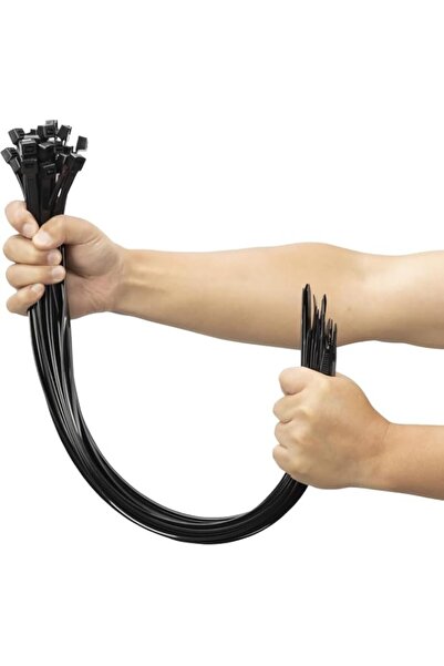 Generic Duravel Cable Tie 40 cm (300mm, 100 Pieces- 100 Pcs (Black)