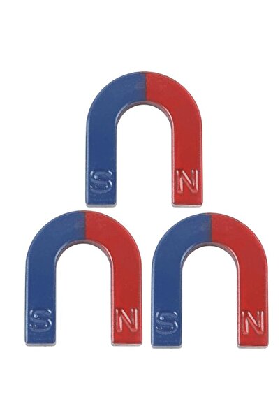 Generic VITION 3 Pack U Shaped Magnets, 42x38mm Teaching Horseshoe Magnet for...