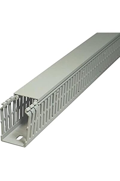 Generic Slotted wiring duct Grey KKC Narrow Slotted 6-4 mm Open Slot Wiring R...
