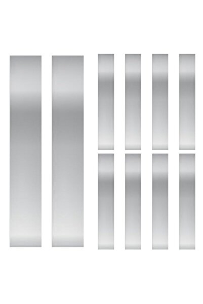 Generic Glarks 10pcs L x W x T 6.1 x 0.98 x 0.0015’’ Rectangular Shim Stock A...