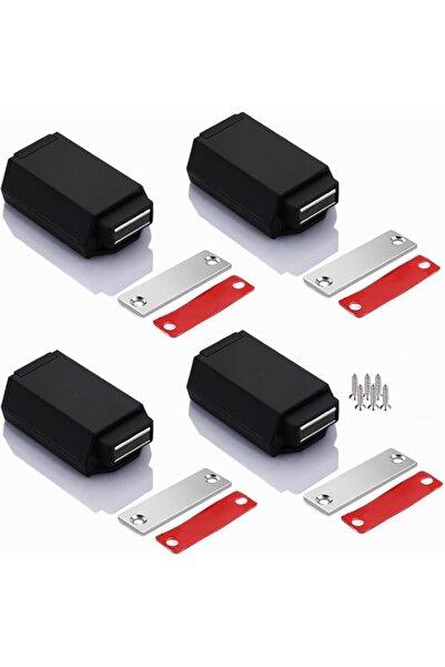 Generic X spring Latch Cabinet Hardware, 4 PCS Heavy Duty Magnetic Push to Op...