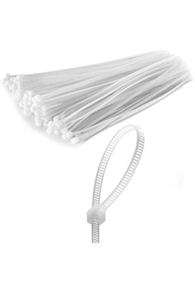 Generic SOLDOUT Nylon Cable Tie Self-locking Plastic Wire Zip Tie, 100 PCS (4...