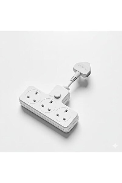 Generic BA 3-Way Plug Adapter 13A 3120W – Multi Plug Extension Socket with Ma...
