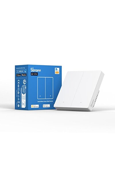 Generic SONOFF M5-2C-86W SwitchMan 2 Gang Smart Wall Switch (Matter), Remote/...
