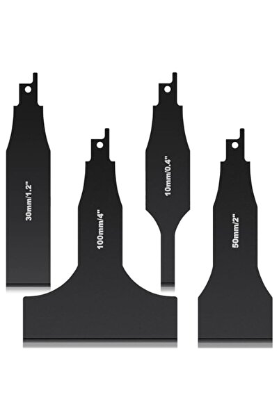 Generic 4Pcs Reciprocating Saw Blade Set, Heavy Duty Carbon Steel Scraping Bl...