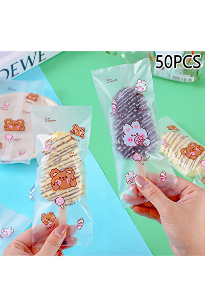 Choice JETTING A1 50pcs Food Grade Ice Cream Bags Disposable Plastic Popsicle...