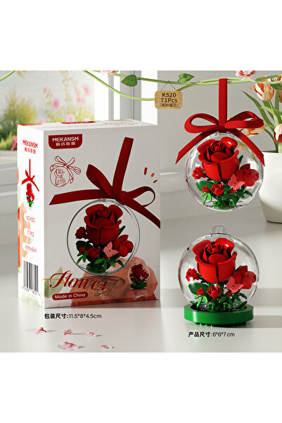 Choice1 K520 With Box Roses Building Blocks Photo Frames Flower Bouquets Tuli...