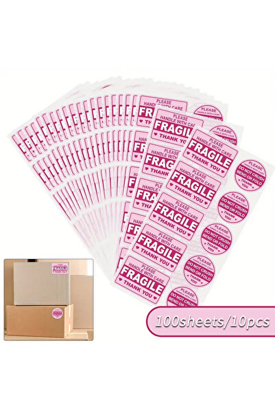 Choice 100sheets-10pcs Fragile Handle with Care Stickers for Mailing Envelope...