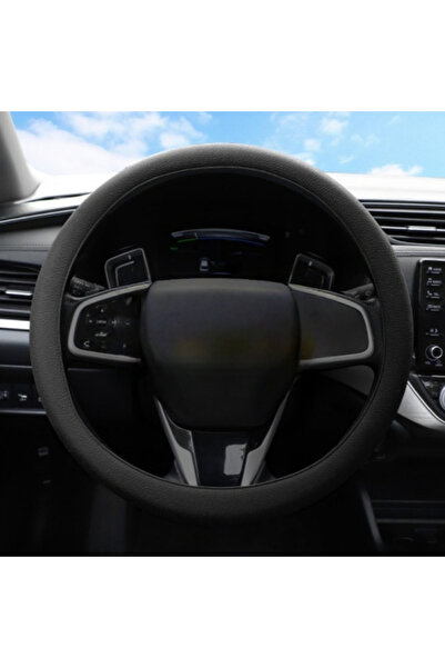 Choice3 Black Car Silicone Steering Wheel Cover Summer Sweat-absorbing Soft a...