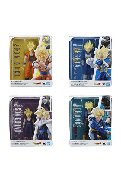 Choice4 Bandai 4pcs HBandai Genuine Dragon Ball SHF Mini Gashapon 5cm Set Gok...