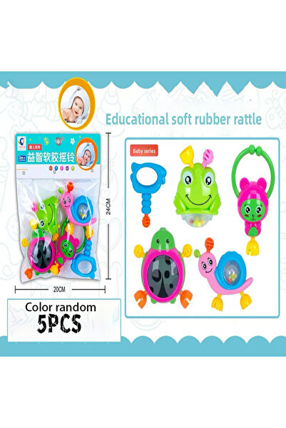 Choice3 5PCS-Color random 5/10pc Baby Rattles 0 12 Months Baby Educational To...