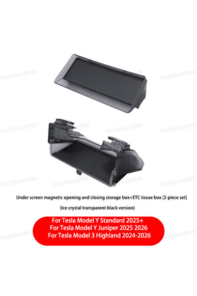 Choice black For New Tesla Highland Model 3 Y Standard Juniper Tray Magnetic ...