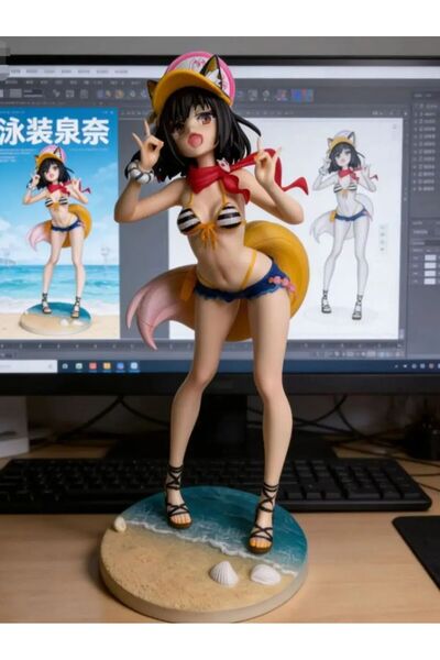 Choice Bandai WHITE Blue Archive anime Cartoon Cute and Beautiful Girl Handma...