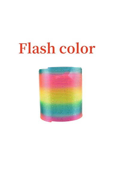 Choice1 A 1pcs Rainbow Bounce Loop Folding Toy Material Spring Loop Children'...