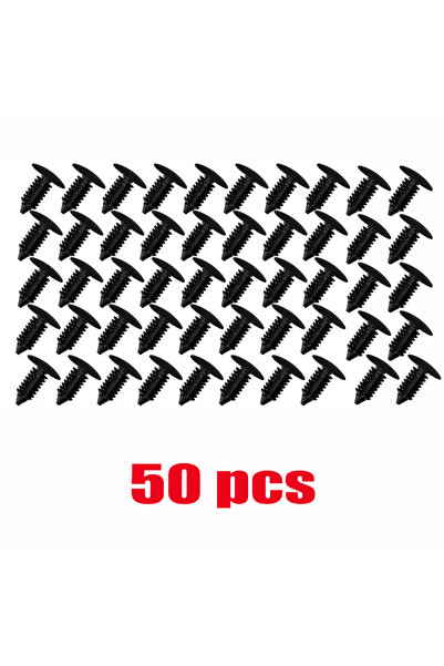 Choice1 50pcs Car Fastener Clips 8mm Car Fastening Clips Auto Fender Bumper S...