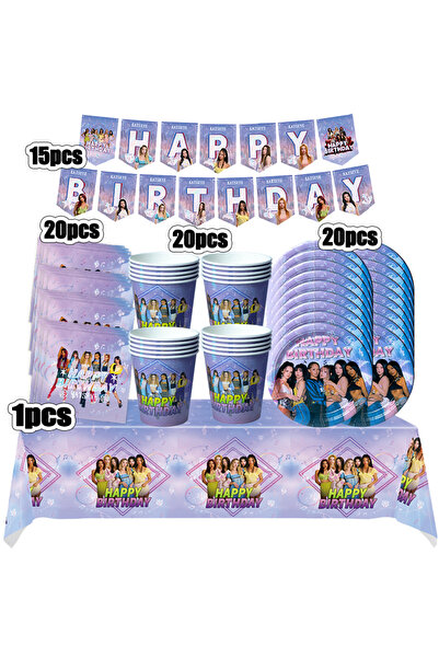 Choice15 Tableware-76pcs New Katseye Birthday Decoration Superstar Party Favo...