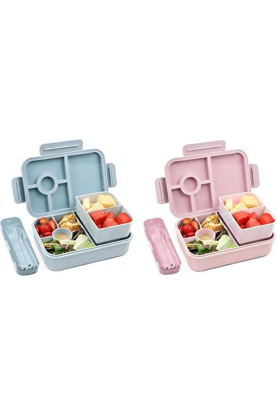 GENERAL Bogookat Bento Box for Kids, Bento Box for Adults, 1300Ml/45Oz Bento ...
