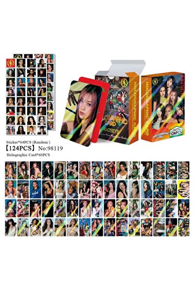 Choice7 124pcs Laser Card 55/92/124Pcs/Set Kpop Idol KATSEYE New Album BEAUTI...