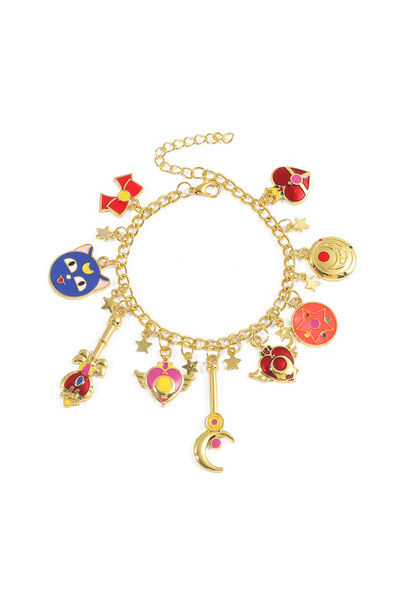 Choice1 Bandai SL023 Popular Anime Cute Moon Bracelet, Sailor Moon Pendant, L...