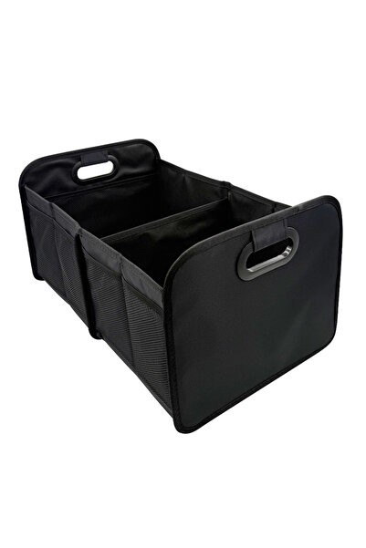 Choice black 40L Foldable Portable Car Storage Box with Side Net, Car and Tru...