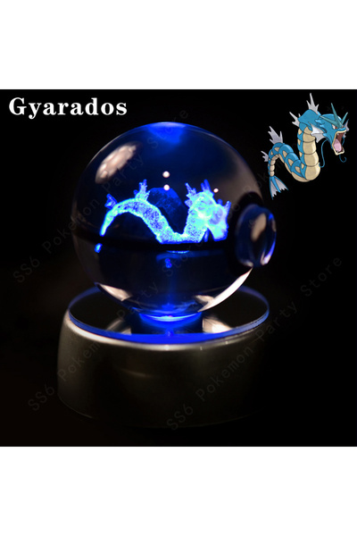 Choice27 18 Gyarados Pokemon Crystal Ball 3D Mewtwo Pikachu Gengar Pokeball 3...