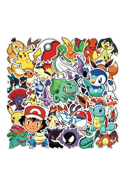 Choice1 50PCS 10/30/50pcs Classic Pokemon Cute Cartoon Stickers Decals DIY Ph...