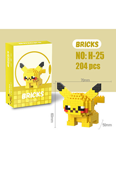 Choice16 With Box H25 Pokemon Anime Figure Micro Building Block Pikachu Eevee...