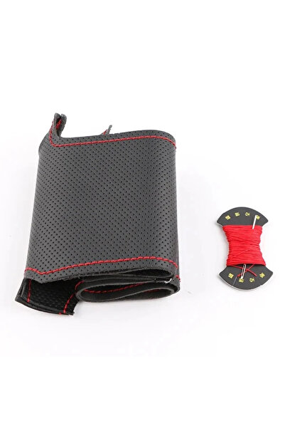 Choice Red Thread DIY Customize Braid Car Steering Wheel Cover For Honda Civi...