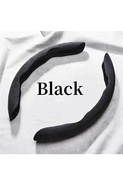 Choice1 2pcs Black 2026 2/3PCS Suede Universal 38CM Car Steering Wheel Booste...