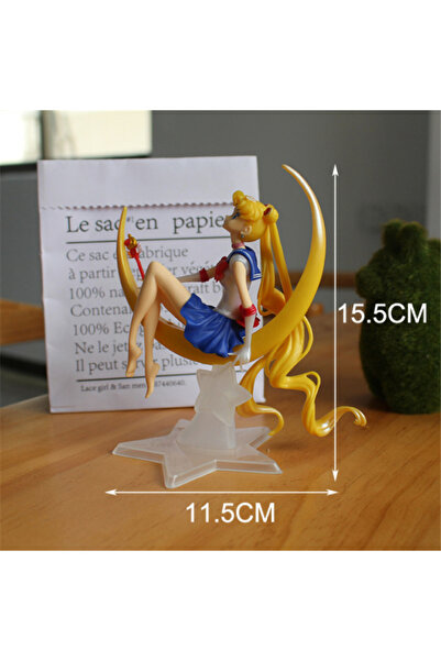 Choice6 Bandai 1pc New Cartoon 23cm Anime Sailor Moon Tsukino Action Figure W...