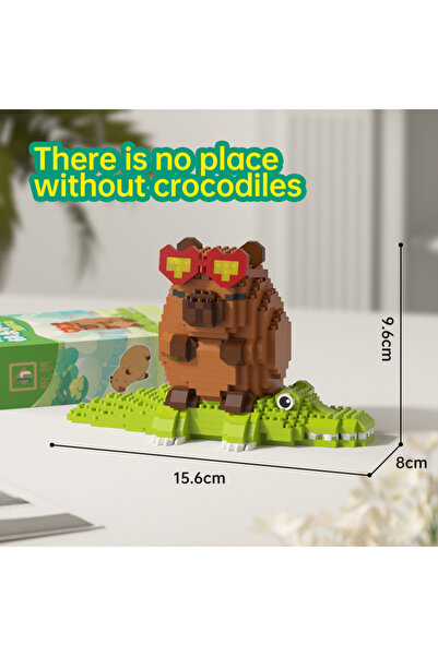 Choice3 with box 640pcs NEW Creative"Capybara Building Blocks Set-Cute Water ...