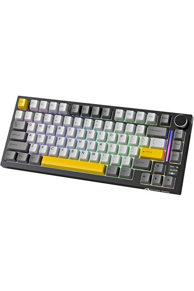 GENERAL لوحة مفاتيح ألعاب ميكانيكية اجاز AK820PRO من اتاك شارك مع شاشة ذكية ت...