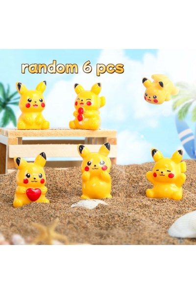 Choice4 style 4 1/3/6 pcs Cute Cartoon Anime Miniature 3D Cartoon Luminous Or...