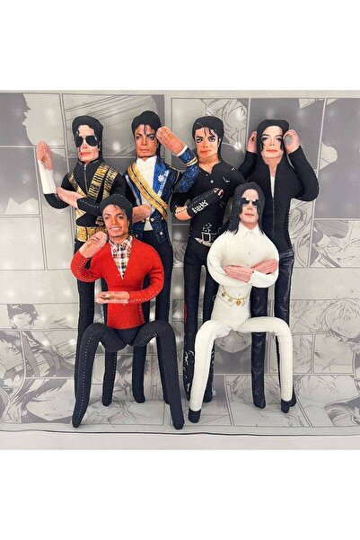 Choice4 Bandai 6PCS 1SET 6pcs Michael Jackson Cosplay Prop Plush Doll Stuffed...