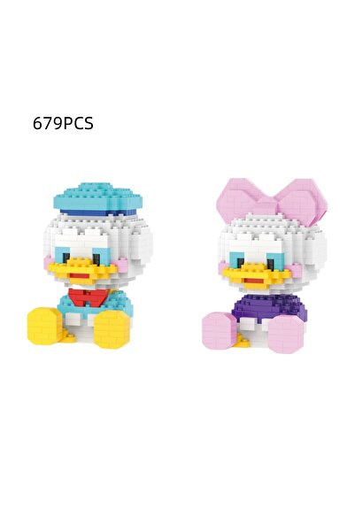 choice2 (06 07)2PCS Cute particle building blocks toys Mickey Minnie Mickey M...