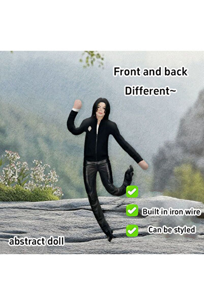 Choice9 Type C 1PC Michael Jackson Bendable Plush Doll Built-in Iron Wire Fra...