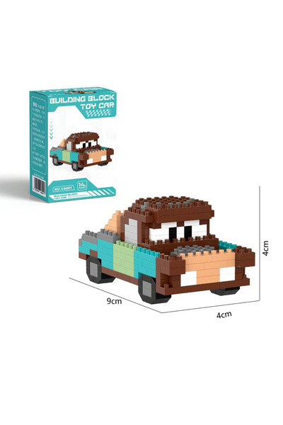 Choice1 No Box 1 Disney Cartoon Cars Lightning McQueen Series Micro Building ...