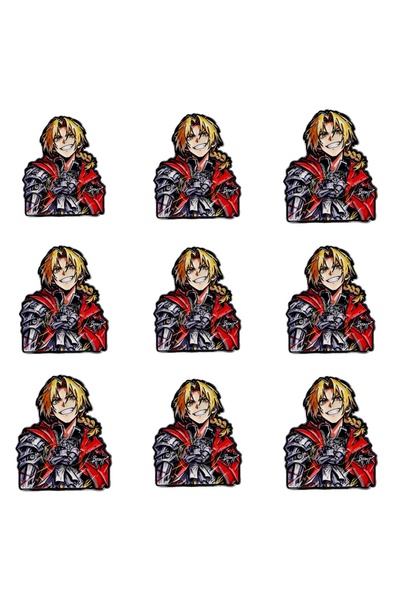 Choice Bandai 9pcs 9pcs Cool Anime Male Character Enamel Pins Set Brooches fo...