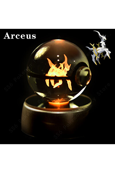 Choice22 13 Arceus Pokemon Crystal Ball 3D Mewtwo Pikachu Gengar Pokeball 3D ...