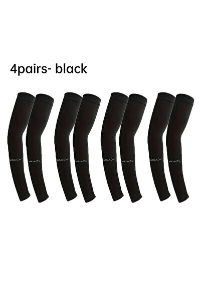 choice2 4pairs-yz black 4 Pairs Breathable Cooling Arm Sleeves UV Protection ...