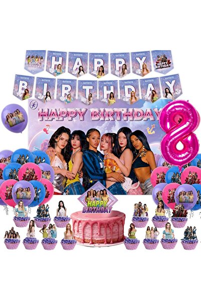 Choice22 Party decor-66pcs-8 New Katseye Birthday Decoration Superstar Party ...