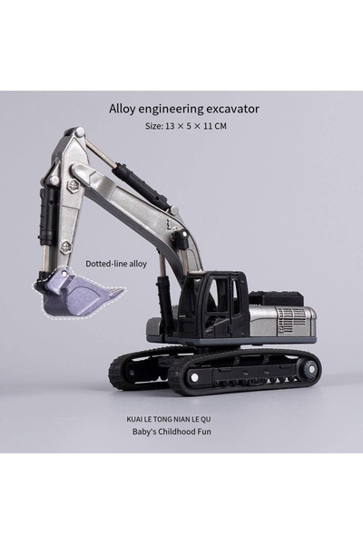 Choice Excavator 1:70 5 Styles Mini Black Alloy Engineering Diecast Construct...