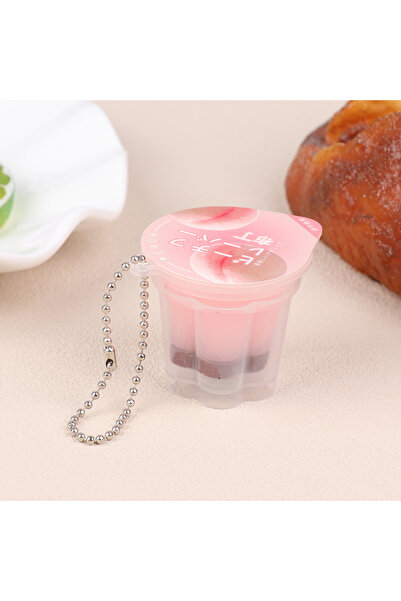 Choice Pudding-03 Novelty Pudding Pendant Food Play Reduce Pressure Keychain ...